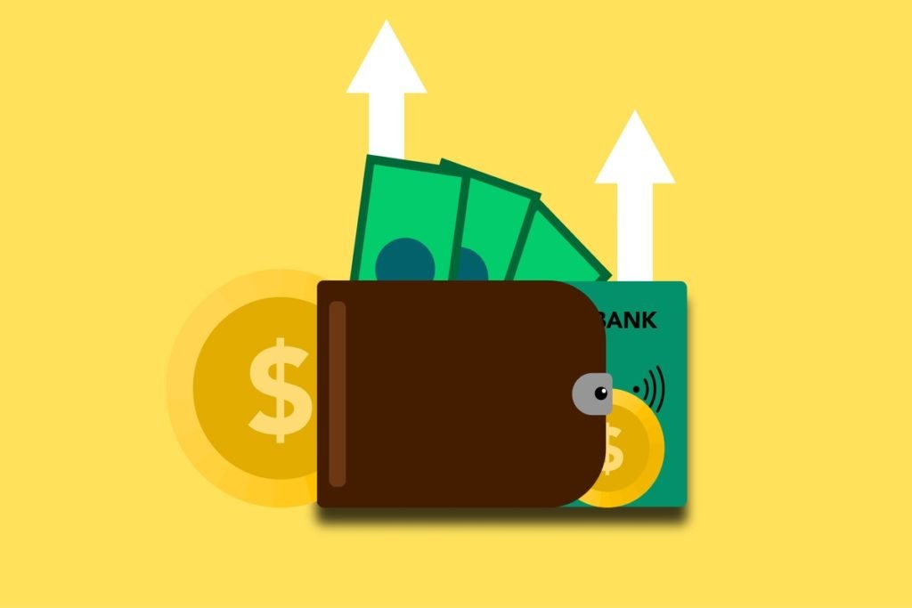 Cash in wallet graphic