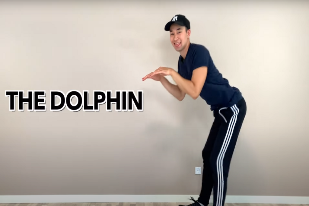 TikToker dancing the Dolphin