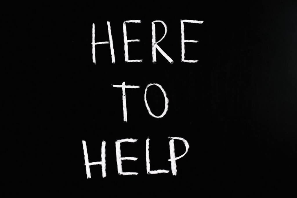 "Here to help" statement