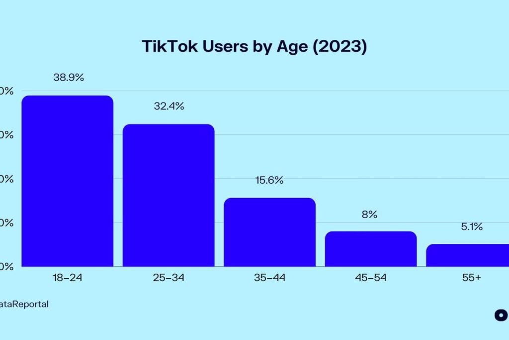 TikTok user by age stats