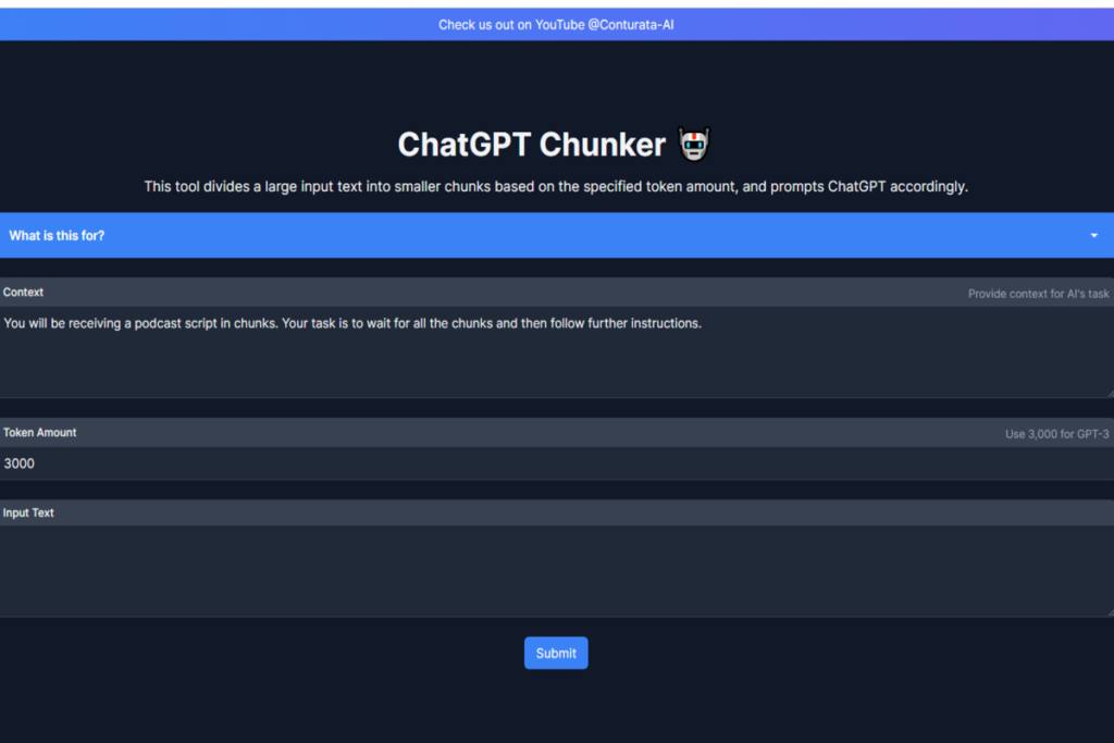 ChatGPT Chunker