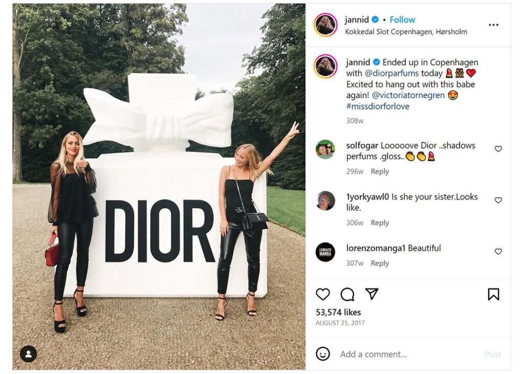 Janni Olsson Deler for Dior