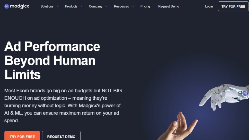 Madgicx homepage
