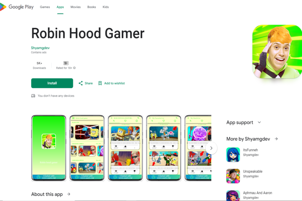 Robin Hood for Google Play