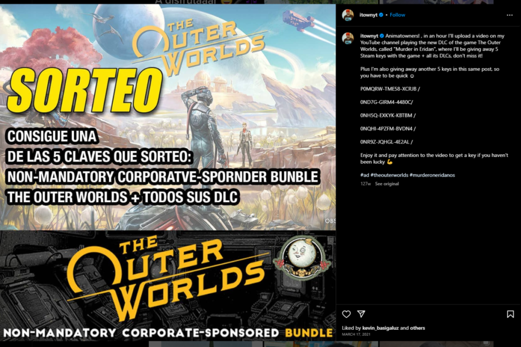 The Outer Worlds Collaboration