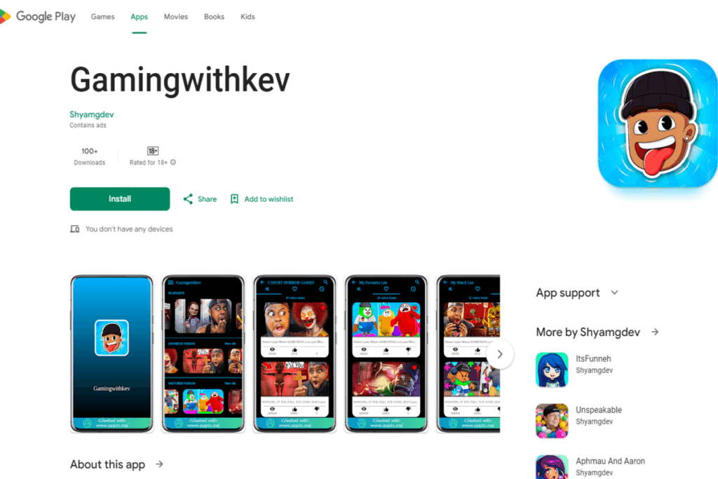 GamingWithKev for Google Play