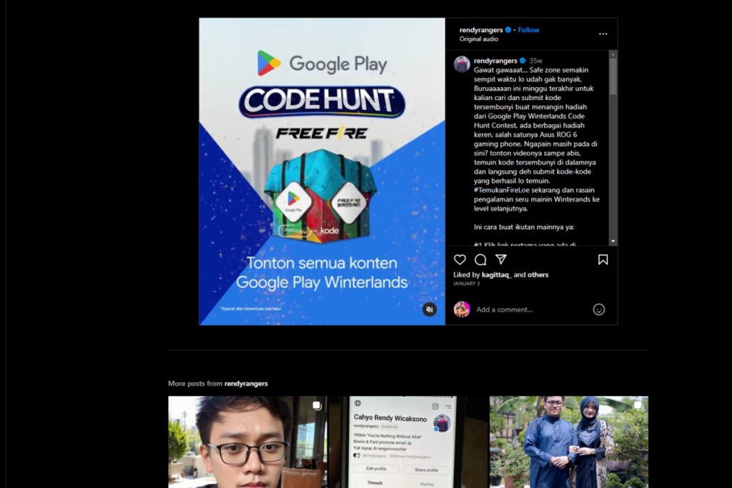 Google Play Winterlands Code Hunt Contest